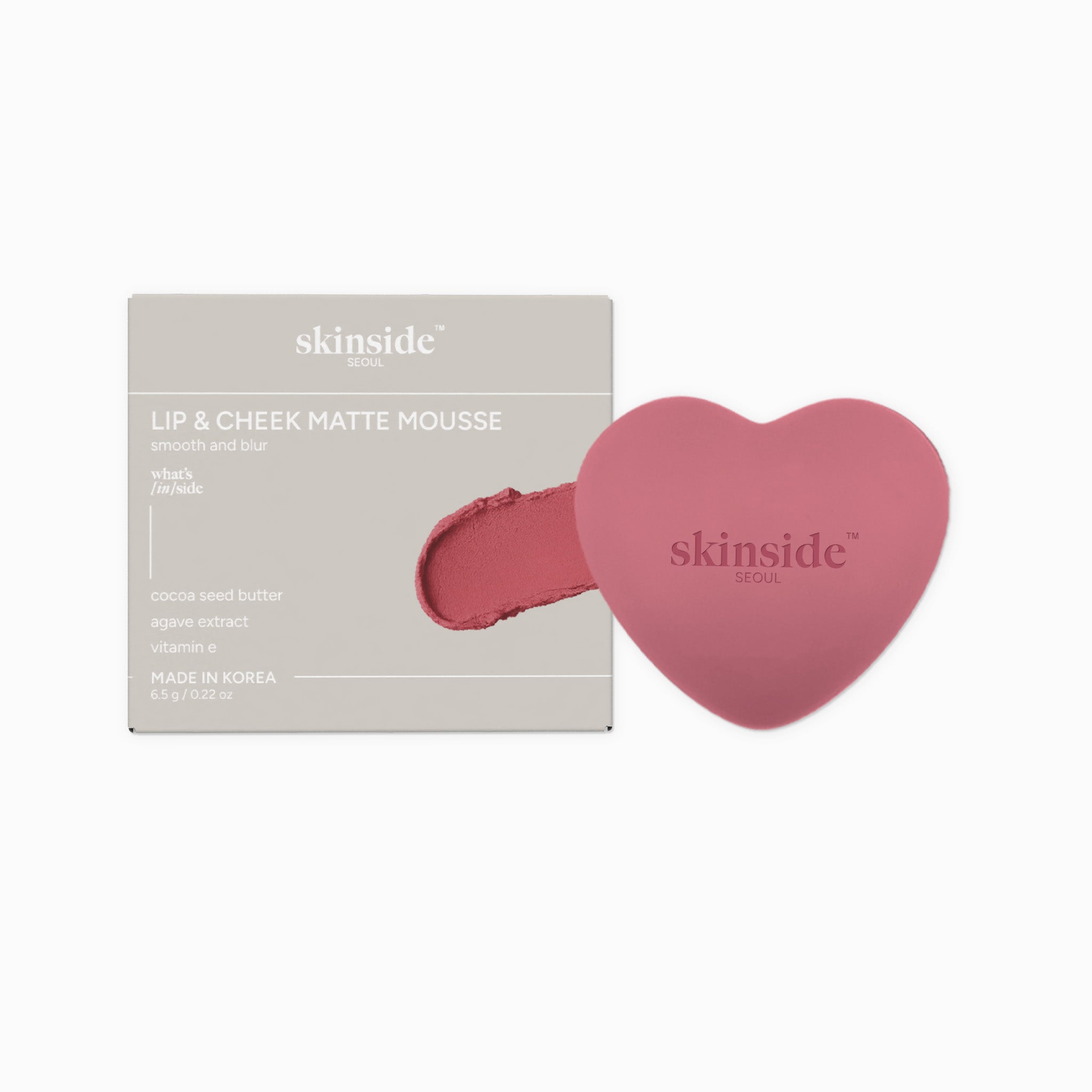 Lip and Cheek Matte Mousse (Rose)